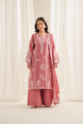 Pinki Embroidered 3pcs