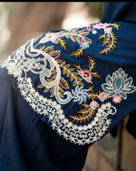 Navy Embroidered 3pcs