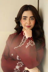 Cherry Embroidered 2pcs