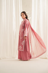 Pinki Embroidered 3pcs