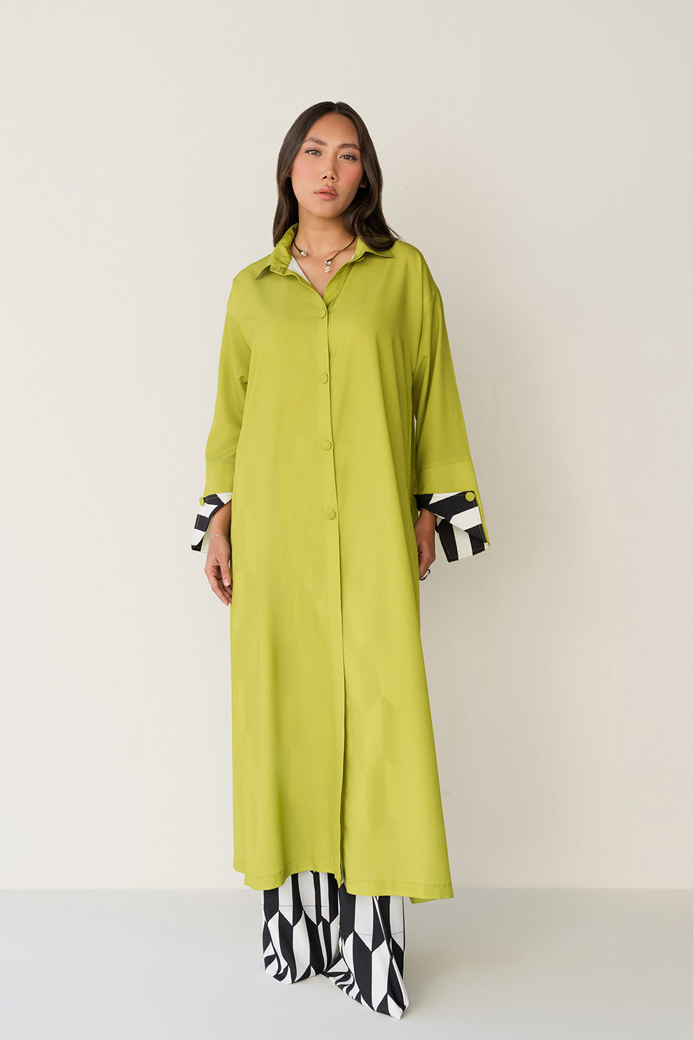Olive gown 2pcs