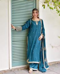Zimal Embroidered 3pcs
